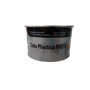 MASSA PLASTICA PRETA 400G RETOQUE