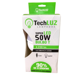 LAMPADA LED TECH LUZ ALTA POT. 50W