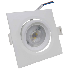 LUMINARIA TECH LUZ SPOT QUADRADA EMBUTIR 5W