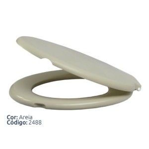 ASSENTO SANIT. ALUMASA ALMOFADADO AREIA