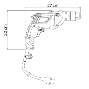 FURADEIRA IMPACTO 3/8 500W 220V TRAMONTINA