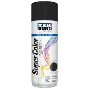 TINTA SPRAY PRETO FOSCO USO GERAL 350 ML TEKBOND