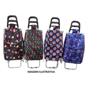 CARRINHO MALEIRO BOLSA ESTAMPADO