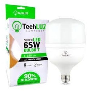 LAMPADA LED TECH LUZ ALTA POT. 65W