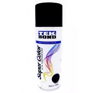 TINTA SPRAY PRETO BRILH. ALTA TEMP. 350 ML TEKBOND