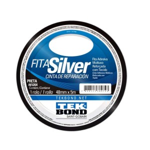FITA SILVER 48MMX5M PRETA TEKBOND